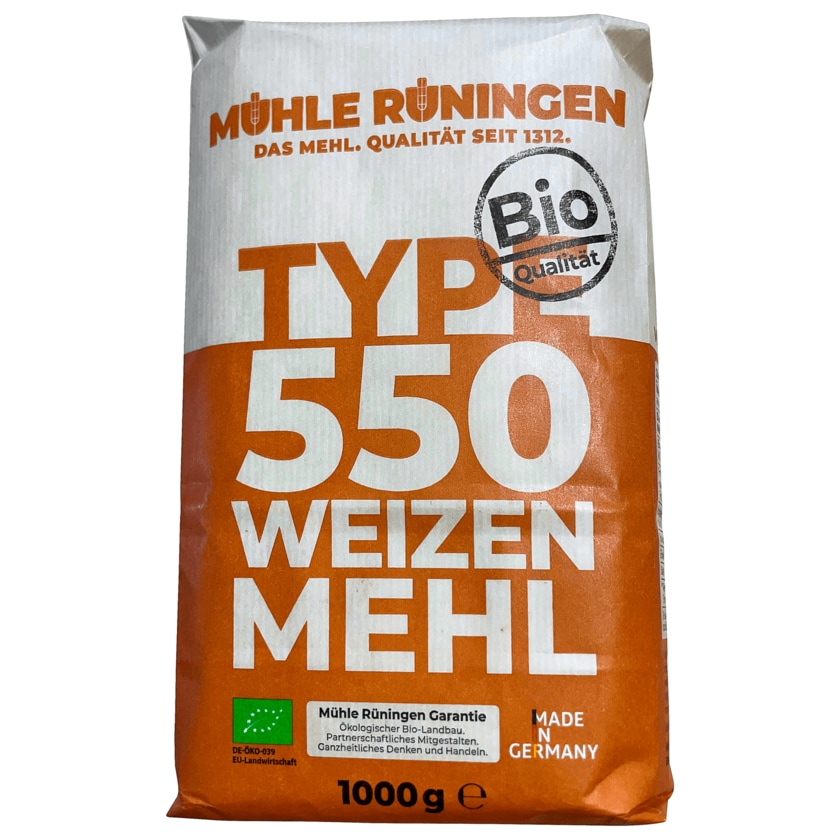 Mühle Rüningen Bio Weizenmehl Type 550 1kg